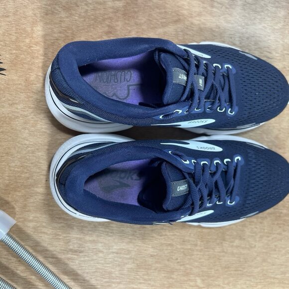 Brooks Ghost 15 Womens Size 6 Blue Shoes Running Athletic Sneakers - Picture 8 of 9